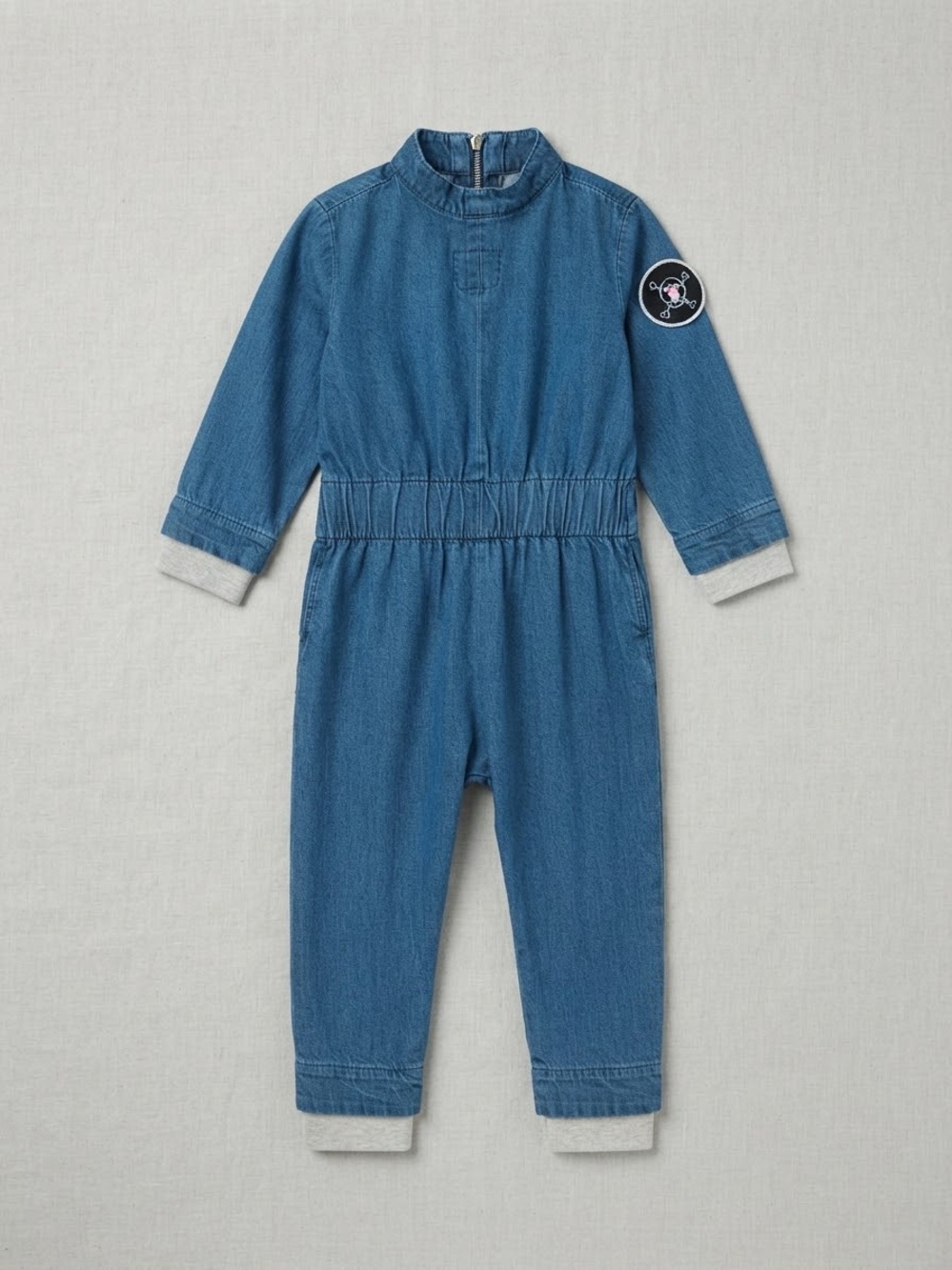 Nununu Long Zip-Up Denim Coveralls